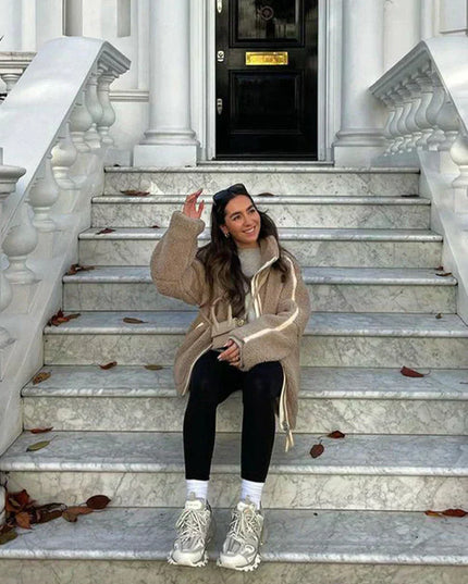 Pauline™ - Teddyjacke aus kuscheligen Baumwolle