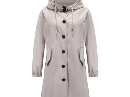 Flieder - Stylischer Damen-Windbreaker mit wasserdichter Kapuze