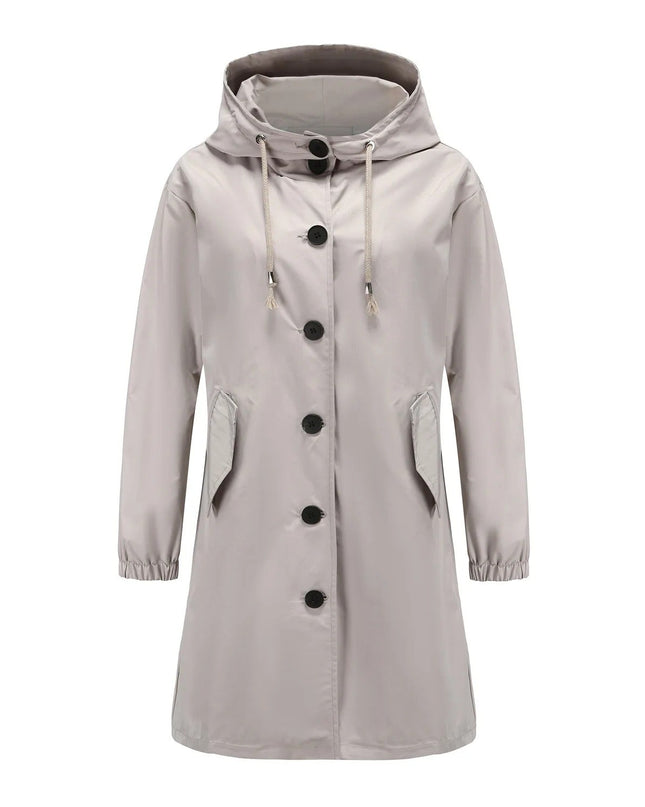 Flieder - Stylischer Damen-Windbreaker mit wasserdichter Kapuze