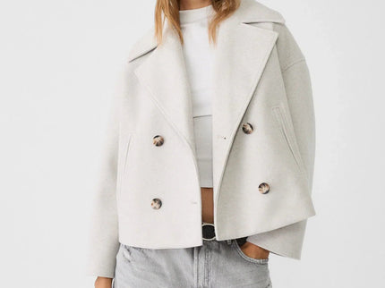 Schicke zweireihige kurze Jacke