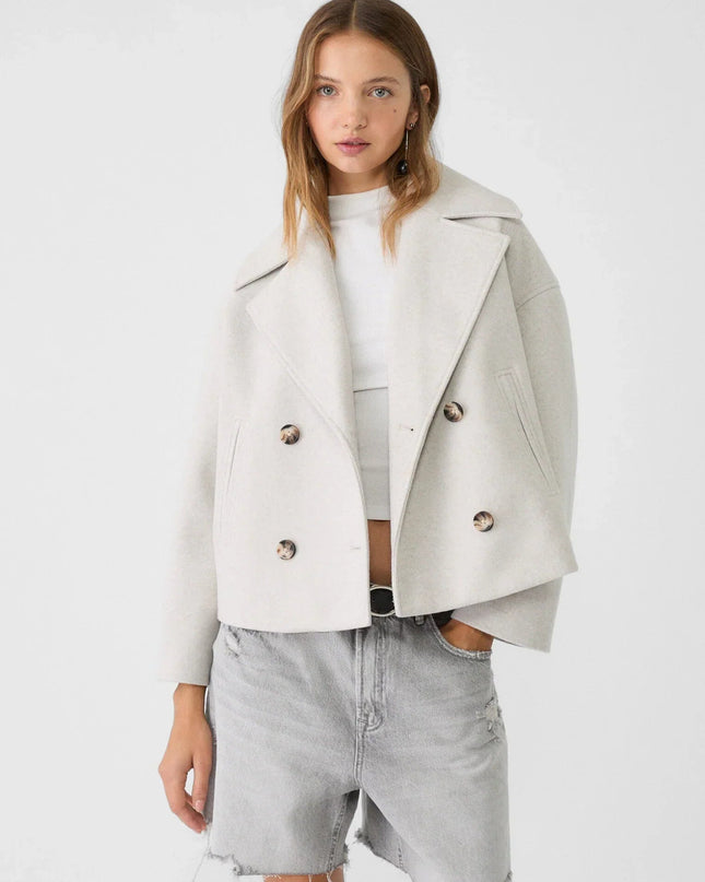 Schicke zweireihige kurze Jacke