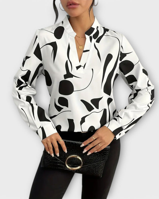 Zaylith | Elegante V-Ausschnitt-Bluse
