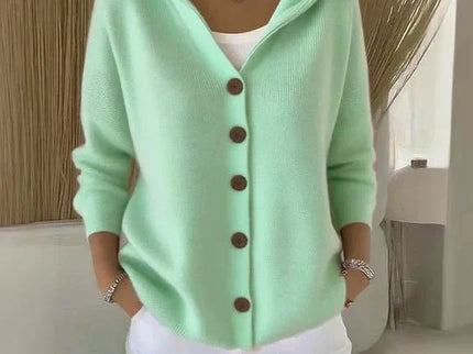 Felicia | Trendige Strickjacke mit Kapuze