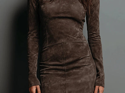 Giada | Midikleid aus Wildleder