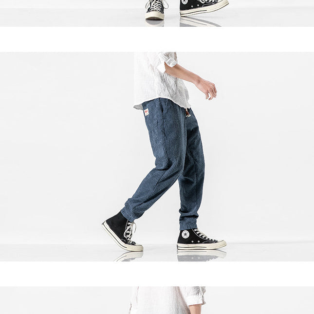 Sommerfeld™ | Herren Cordhose Jogger – Lockerer Schnitt, Kordelzugbund