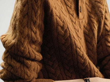 Britta | Eleganter Damenpullover mit Raffinierten Knöpfen