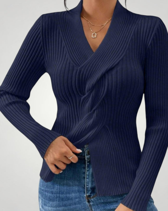 Rike | Eleganter Damenpullover mit V-Neck für Komfort