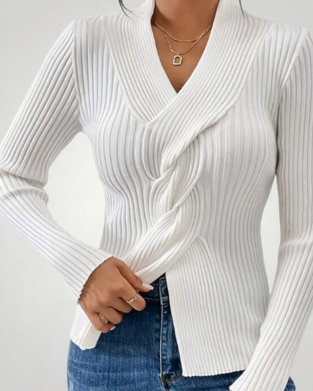 Rike | Eleganter Damenpullover mit V-Neck für Komfort