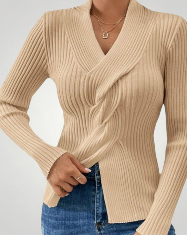 Rike | Eleganter Damenpullover mit V-Neck für Komfort