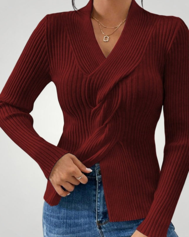 Rike | Eleganter Damenpullover mit V-Neck für Komfort