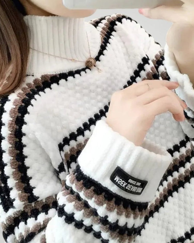 Neele | Eleganter Kragenpullover für Wintertage