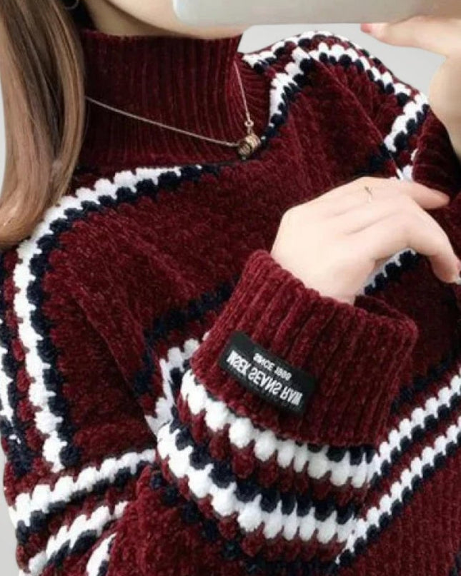 Neele | Eleganter Kragenpullover für Wintertage