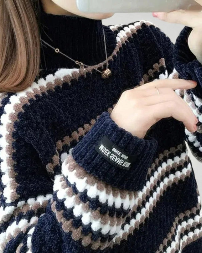 Neele | Eleganter Kragenpullover für Wintertage