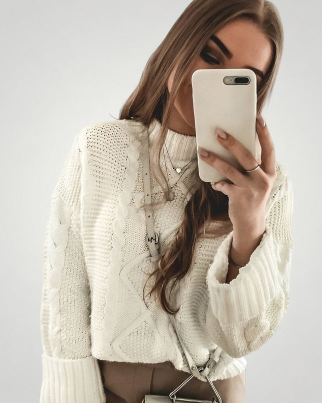 Lore | Eleganter Pullover mit Laternenärmeln und Komfort