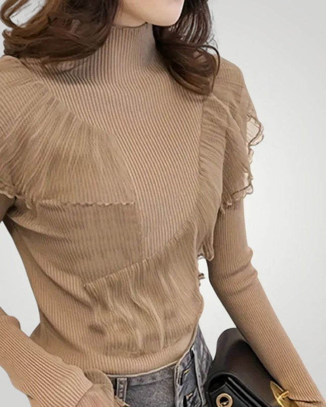 Meike | Eleganter Rüschenpullover für Damen mit Komfort