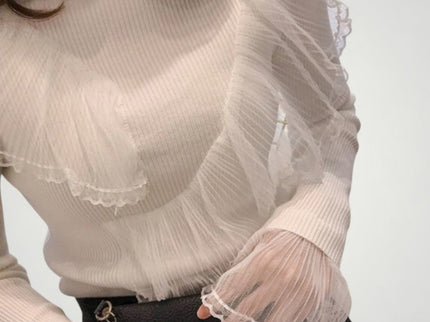 Meike | Eleganter Rüschenpullover für Damen mit Komfort