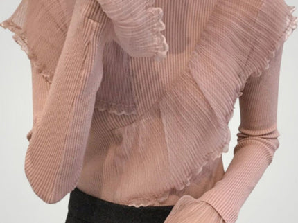 Meike | Eleganter Rüschenpullover für Damen mit Komfort