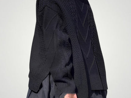Hiltraud | Eleganter Strickpullover Damen mit Halbausschnitt