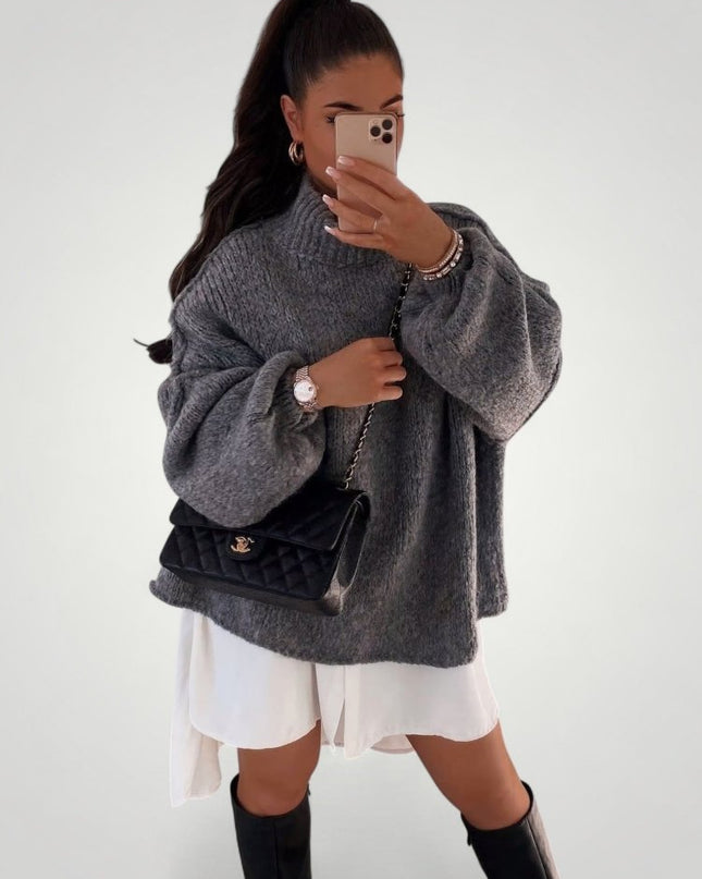 Annedore | Eleganter Übergroßer Herbstpullover mit Komfort