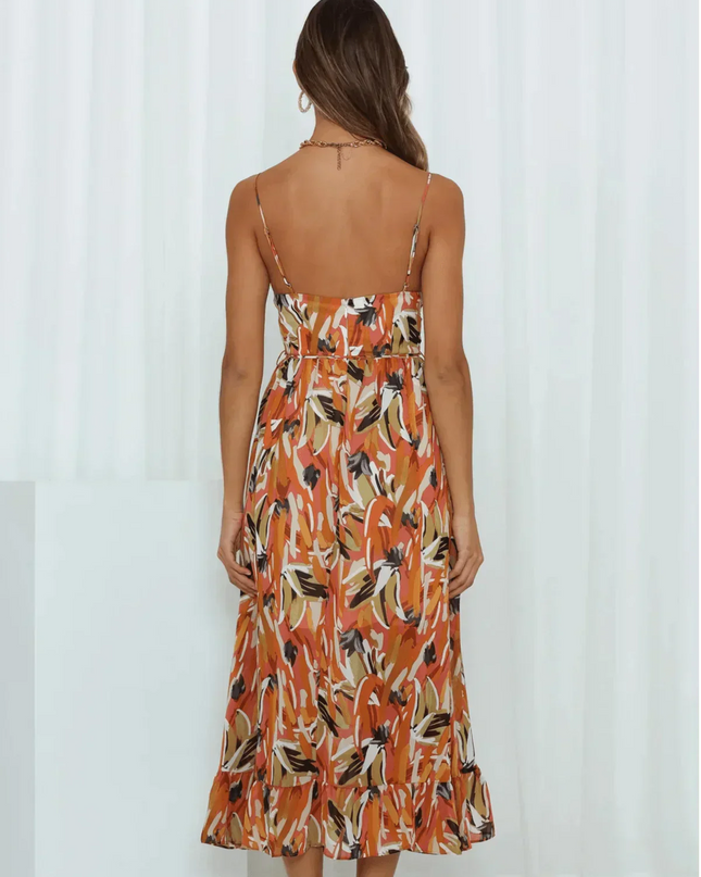 Jada | Buntes Midi-Kleid