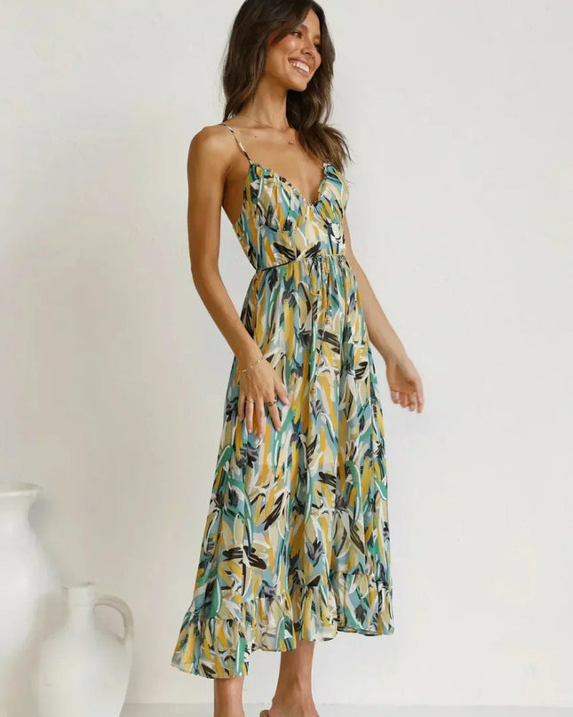 Jada | Buntes Midi-Kleid