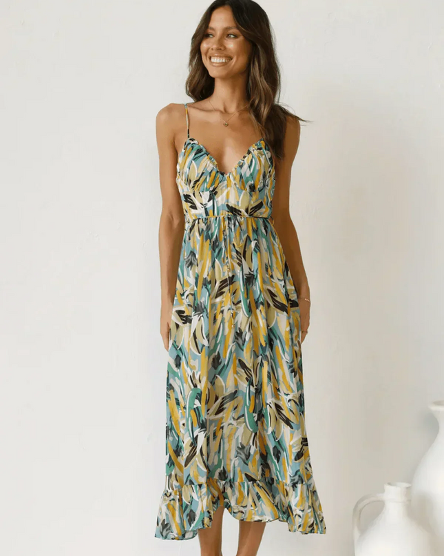 Jada | Buntes Midi-Kleid