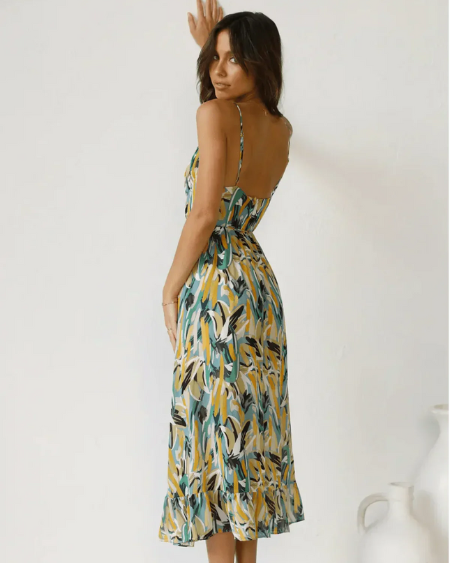 Jada | Buntes Midi-Kleid
