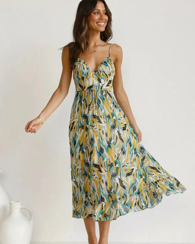 Jada | Buntes Midi-Kleid