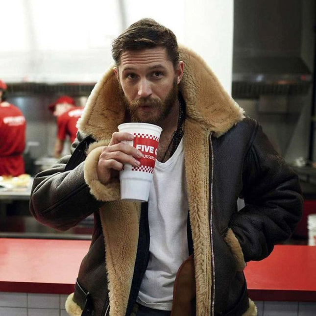 Fletcher™ | Premium Lammfell-Lederjacke