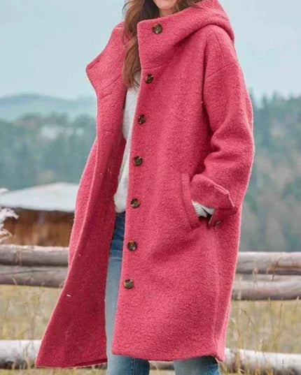 AMELIE - Stilvolle lange Winterjacke