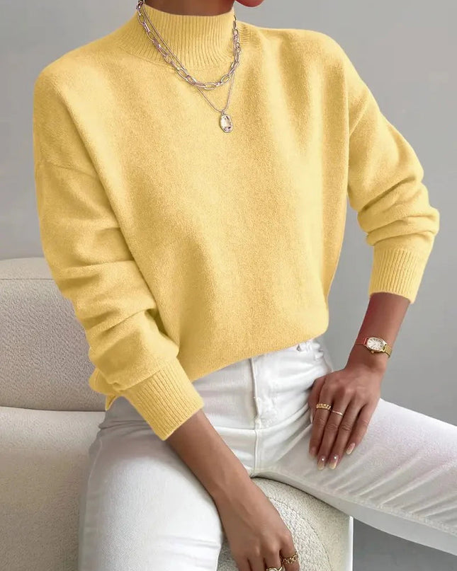 Gemütlicher eleganter Rollkragenpullover
