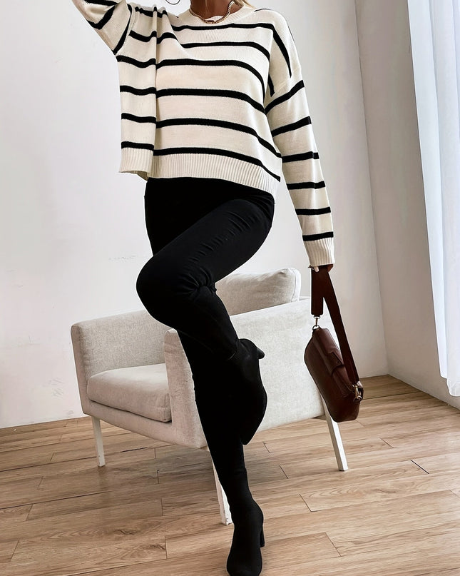 Gestreifter Pullover