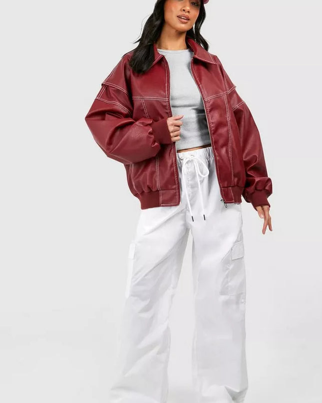 Pauline™ - Übergrößen-Lederjacke