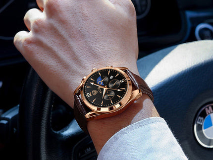 Luxus-Uhr mit handgefertigem Armband