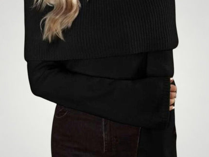 Rosina | Gestrickter Pullover mit Nacktem Schulterausschnitt