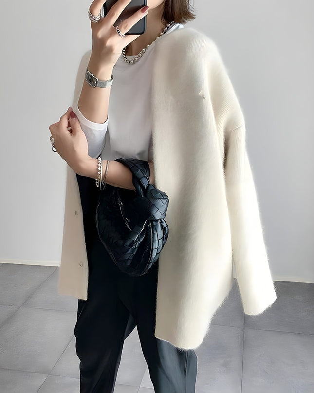 Strickjacke mit Knopfleiste