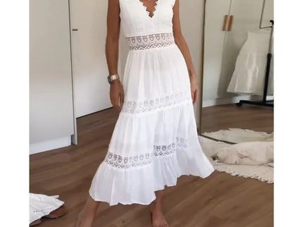 Sora™ – Ärmelloses Boho-Midikleid mit Spitzendetails