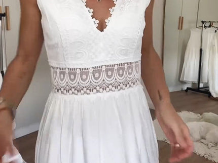 Sora™ – Ärmelloses Boho-Midikleid mit Spitzendetails