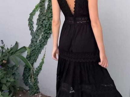 Sora™ – Ärmelloses Boho-Midikleid mit Spitzendetails