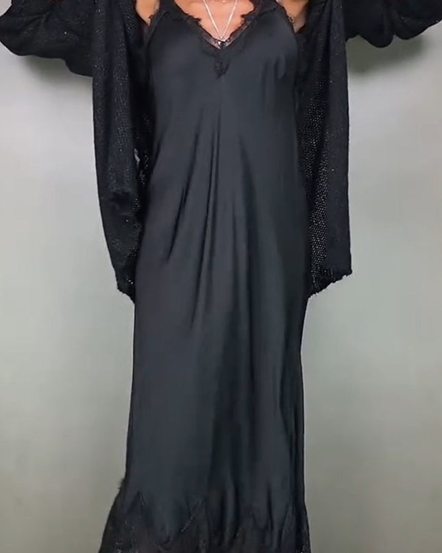 Artone™ - Elegantes Zweiteiliges Set – langer Pullover und Passendes Kleid