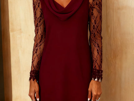 Peby™ - Elegantes A-Linien-Kleid mit Spitze