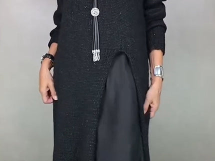 Artone™ - Elegantes Zweiteiliges Set – langer Pullover und Passendes Kleid