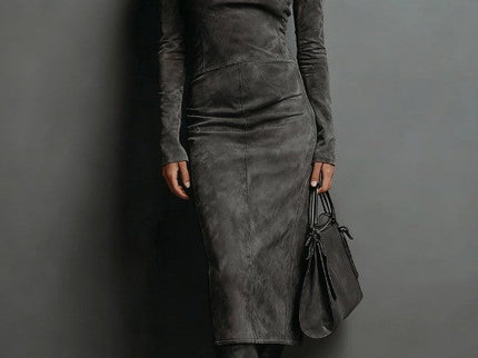 Giada | Midikleid aus Wildleder