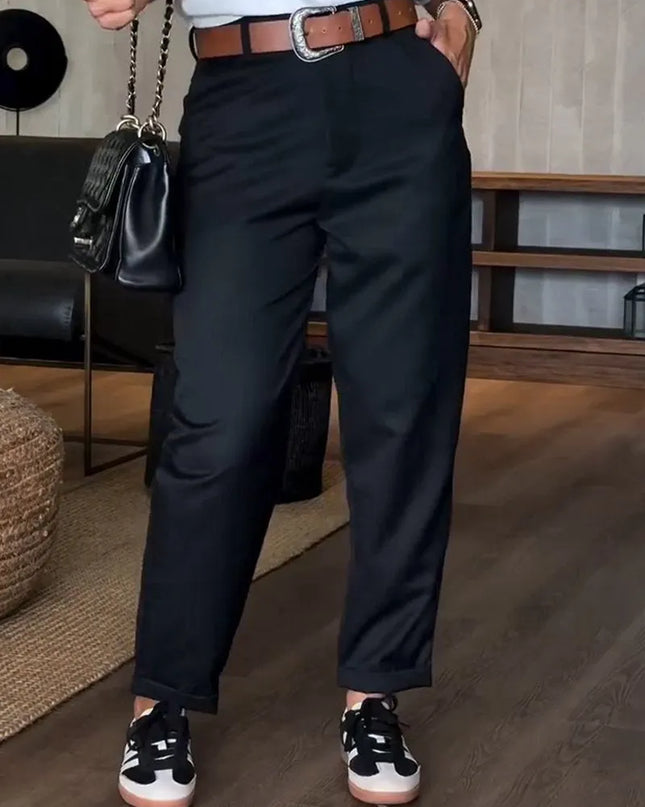 MATHILDA | ELEGANTE, FIGURSCHMEICHELNDE HOSE MIT STREIFEN