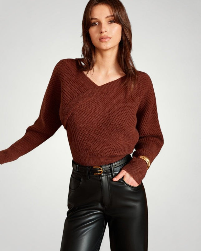 Amalinde | Langer Pullover mit Asymmetrischem Design