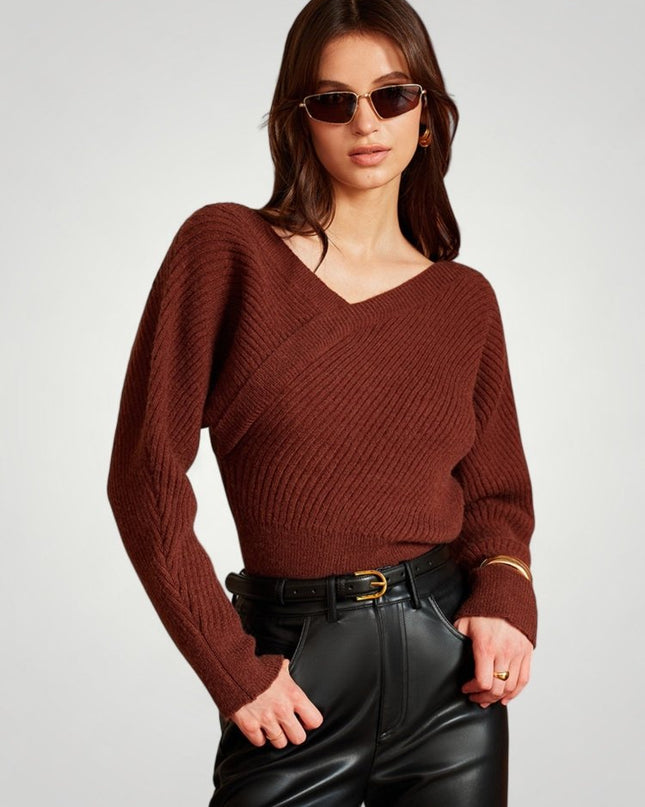 Amalinde | Langer Pullover mit Asymmetrischem Design