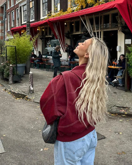 Pauline™ - Übergrößen-Lederjacke