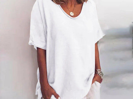 KATHIE - LOCKERES T-SHIRT MIT RUNDHALSAUSSCHNITT