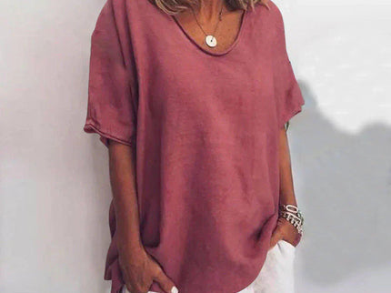 KATHIE - LOCKERES T-SHIRT MIT RUNDHALSAUSSCHNITT