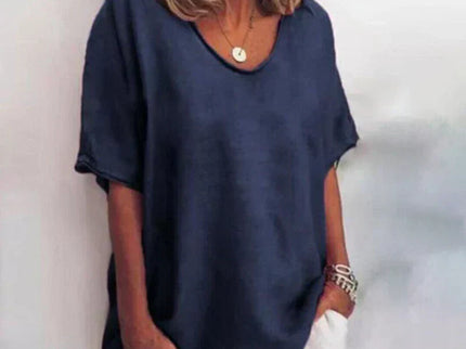 KATHIE - LOCKERES T-SHIRT MIT RUNDHALSAUSSCHNITT